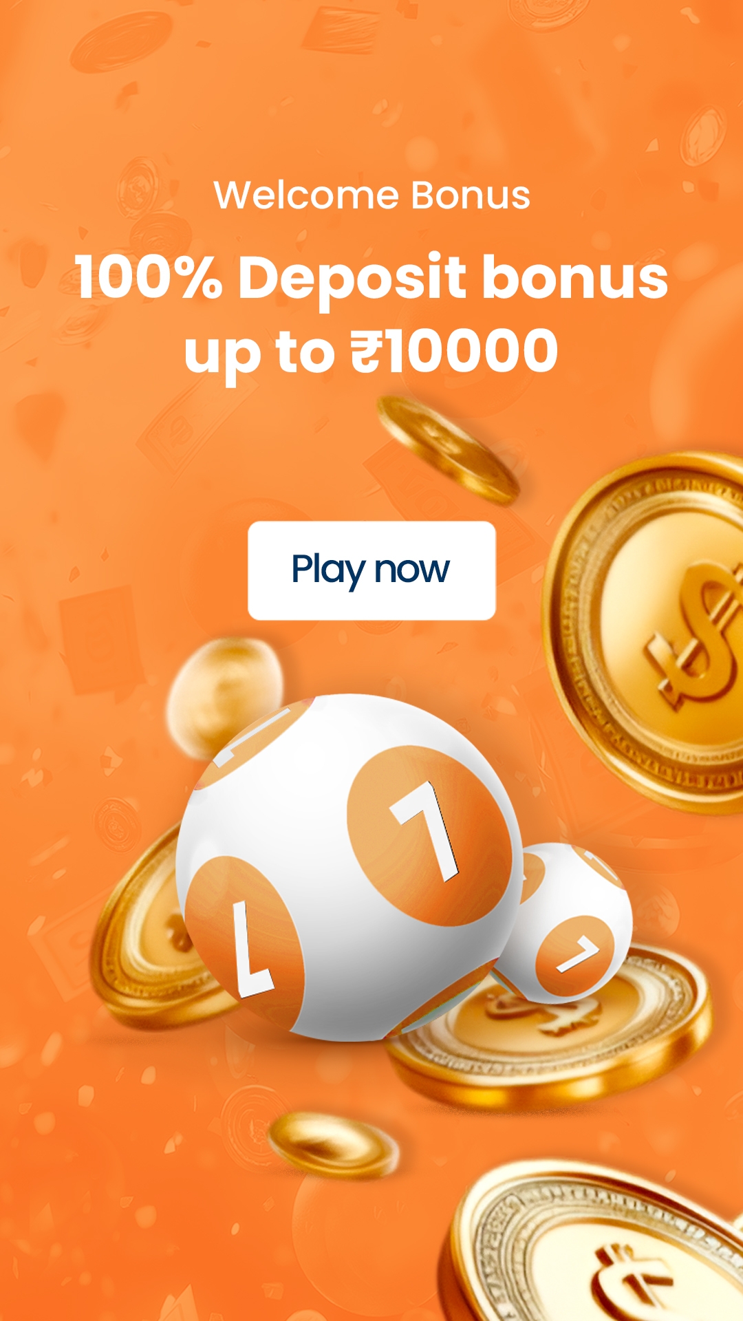 100% deposit bonus up to ₹10,000
